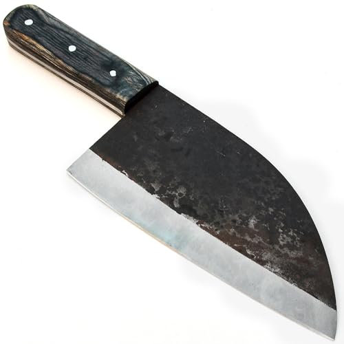 PAL 2000 KNIVES Couteau Couperet en Acier au Carbone Fait Main sur Mesure DAM-9831