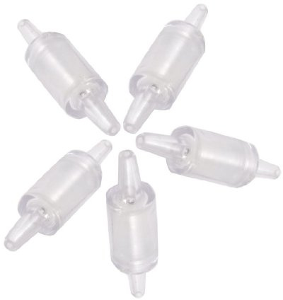 Osmond R 5 Pcs Non-return Plastic Air Pump Check Valves Clear for Aquarium