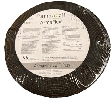 Original Armaflex ACE PLUS självhäftande tejptejp 15 m x 50 mm x 3 mm isolering gummi