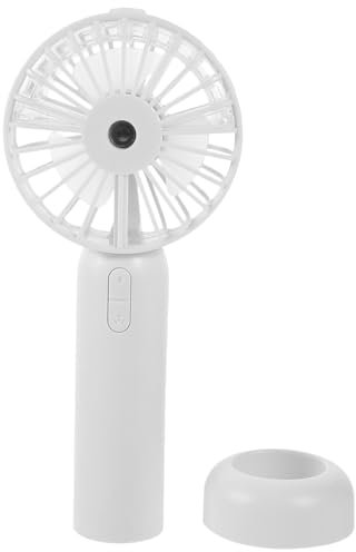 Cabilock Sprühventilator mit Usb-ladefunktion Tragbarer Mini-ventilator Kompakter Wassersprühventilator für Außenbereich Weiß