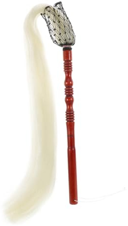 Yardwe Plumero De Tai Chi Flexible De Madera y Seda Ideal Para Decoración y Limpieza