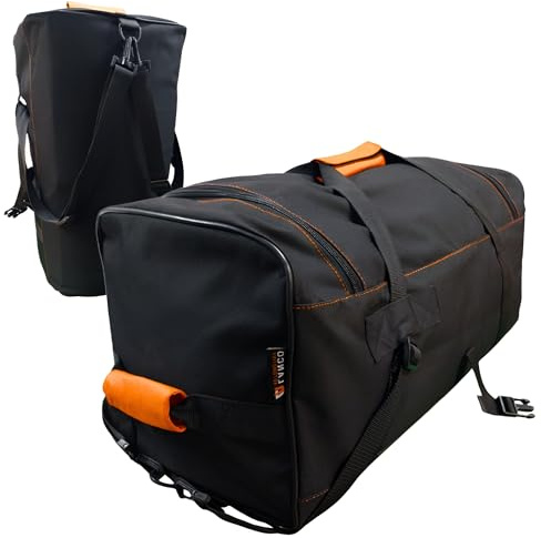 LANCO Automotive Dachbox Tasche (Extrem Robustes Material, Tragegriffe zum einfachen Be- und Entladen, Leichtgängige Reißverschlüsse, klick-Befestigung, Verwendbar als Rucksack & Reisetasche)