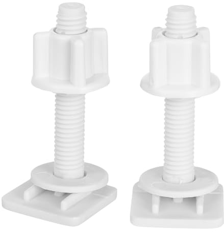 FUTUREORYY 2pièces Boulons De Charnière Pour Abattant De Wc Vis De Charnière Abattant De Wc Kit De Boulons De Avec Écrous Et Rondelles Pour Installation Sécurisée
