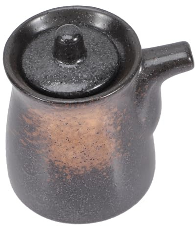 MOKKHNB Botella Japonesa para Condimento de Cerámica, Vinagrera | Aceite y Vinagre, Uso en Buffet y Hotel, Superficie Cerámica Lisa, Fácil Limpieza y Uso Prolongado