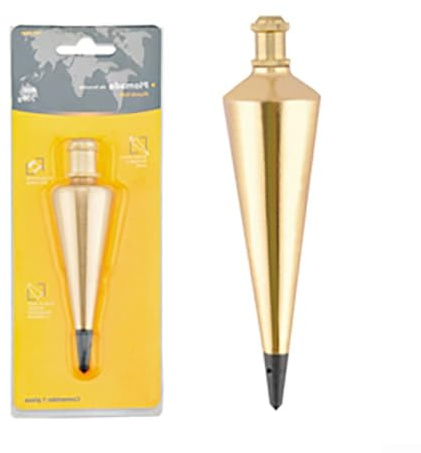 Messing Lot Bob 45 Stahl Rostbeständig Hängehammer Senklot Bob Stahl Rostbeständig für Messung Bau Holzbearbeitung (340.2 g)