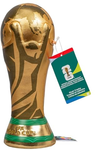 Jazwares FIFA® JPFI00012 World Cup 26™ Pokal aus Plüsch - 25 cm - offizieller 2026 World Cup Sammlerartikel - ab 3 Jahren - offizielles Produkt