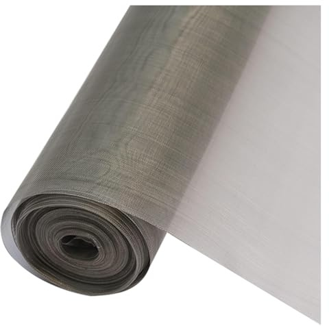 DMBBSAPBSH Grillage Métallique à Mailles Fines, Filet d'aération en Acier Inoxydable 304 tissé, résistant aux déchirures, Maille 50(1x4m)