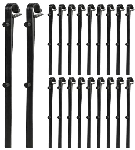Gutter Brush Clips 20 Pack - Gutter Guard Fixing Clips for Leaf Guard, Gutter Net, Plastic Gutter Brush (20 Pcs)