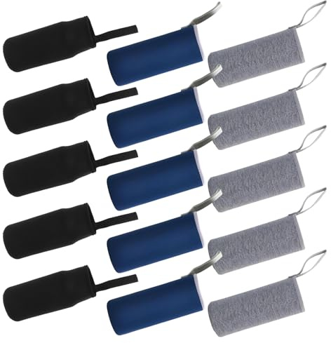 TOGEVAL Custodia Termica per Bottiglia 550ml Set 15 Pezzi con Copribottiglia Isolante Resistente al Calore, Copertura Protettiva con Assorbimento Urti e Cinghia Porta Borraccia