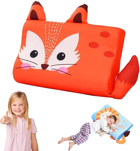Kuschelfreund Kissen, Kinderkopfkissen 45 × 26 cm, Kinderkissen Aus Memory-Schaum, Atmungsaktiv und Hautfreundlich, Ergonomisch für Sofa, Reisen, Zuhause, Kinderbett (Type-A,45*27cm(Ages 3–6))