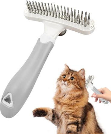 Pettine Spazzola per Cani Acciaio Inossidabile Professionale Ergonomico