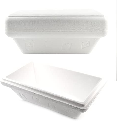 Lot de 60 bacs thermiques CC 750 en polystyrène blanc pour crème glacée base + couvercle Ice Creme CUP