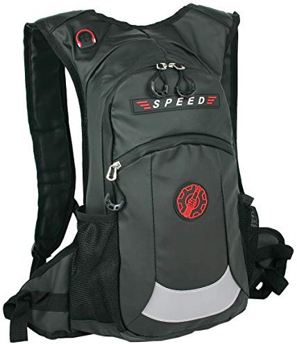 BAG STREET - Mochila impermeable para moto, bicicleta, deportes al aire libre, color negro