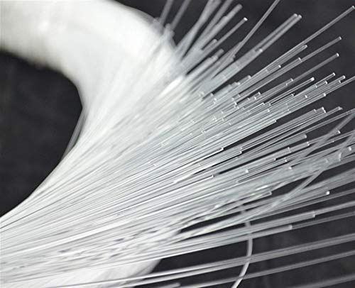 Without brand FMN-HOME, Fibre optique en plastique PMMA câble 10 m Longueur for Led Affichage Star-fin Glow type 0,25, 0,5, 0,75, 1,0, 1,5, 2,0 mm (Taille : 0.25mm 10m)