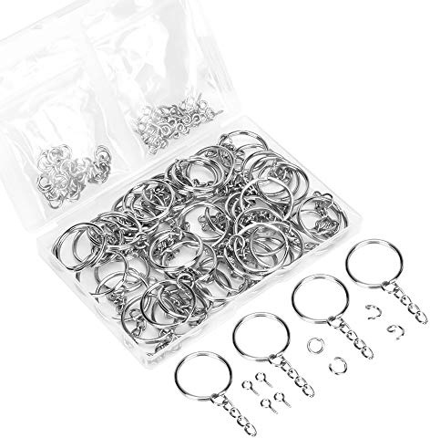 150PCS Key Chain Rings Kit - 1inch Rings Supplies for Crafts and Jewelry