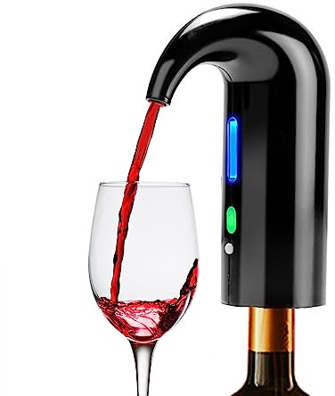 Aérateur de vin électrique, décanteur de vin portable à une touche et pompe de distribution de vin pour vin rouge et blanc Distributeur automatique d'oxydant de vin multi-intelligent