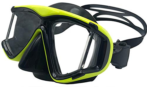 Tauchmaske mit Dioptrien Dioptrin, OWN4B Harzlinsen Schnorchelmaske Taucherbrille Korrektur, Tauchmasken Tauchermaske für Erwachsene und Kinder mit Kurzsichtigkeit Kurzsichtig