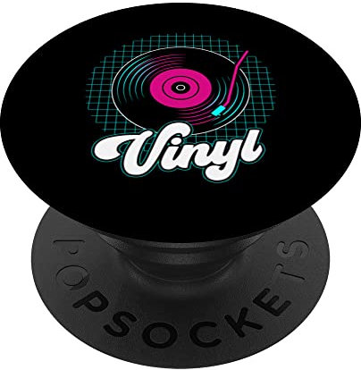 Schallplattenspieler, Musik-Disc Phonograph Vaporwave PopSockets mit austauschbarem PopGrip