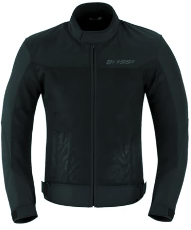 BI ESSE Veste de moto d'été perforée intérieure imperméable amovible avec protections CE