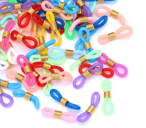 50pcs Catena di Occhiali Anello di Gomma di Silicone Antiscivolo Connettore FAI DA TE Fornitore Cinghia Occhielli Corda Occhiali Da Sole Cavo Accessorio All'ingrosso Nizza e intelligente