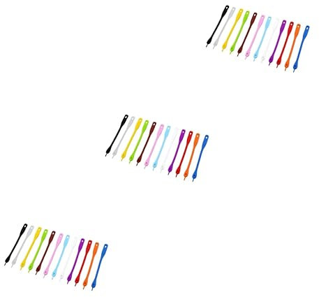 BESTonZON 36pcs Colorfast Silicone Drink Markers Assorted Wine Identifiers for Party