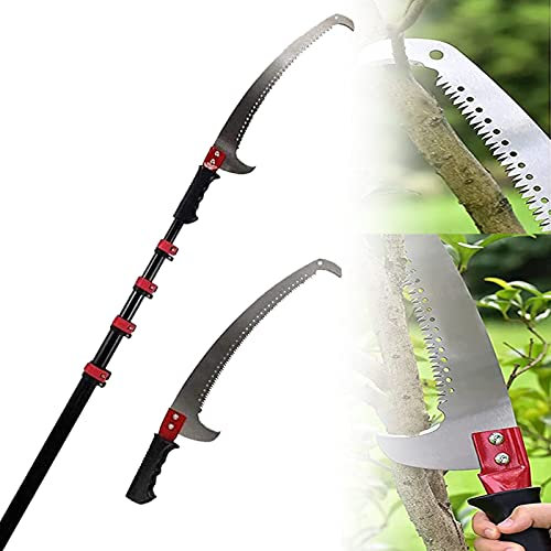 Klappbare Handsäge, professionelle Teleskop-Astsäge, Astschere für den Außenbereich, Gartenschere, Gartenbeschneidungswerkzeuge, AST- und Laubschneider in großer Höhe, 7,2 m/24 Fuß