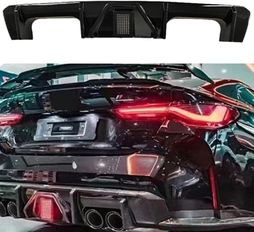 Auto-Heckstoßstangen-Diffusor-Lippe mit Licht-Bodykit für BMW M3 M4 G80 G82 2021–2025 2022