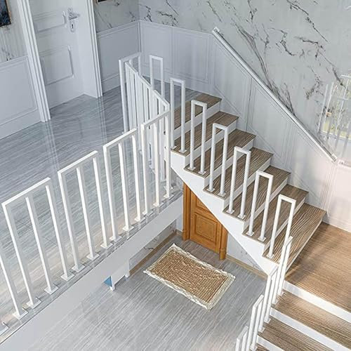 Stair Banister Handrail, Iron Stair Handrails/guardrails, Simple and Modern Home Indoor Balcony Window Railings, Light Luxury Villa Protective Fences(Size:90cm/3.ft)