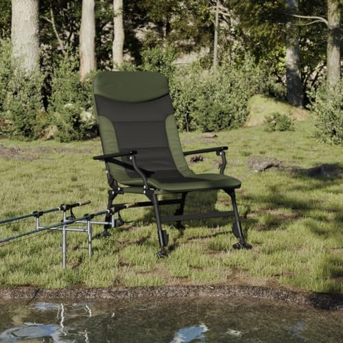 Somanki Angelstuhl mit Armlehnen Klappbar Grün, Hochlehner, Campingstühle, Lehnstühle, Wetterfest Stuhl, Garden Chair - 4006416