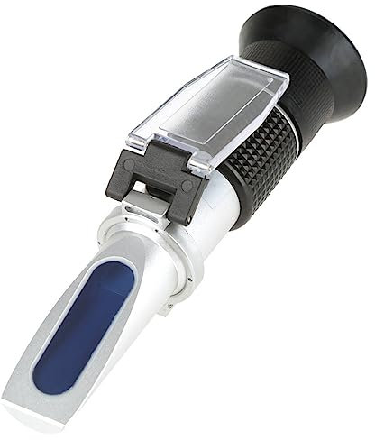 Professionelles Honig-Refraktometer, Zuckertestgerät mit 58–90% Genauigkeit, Interner Temperaturkompensation, Leicht Ablesbare Kalibrierung, Rutschfester Griff für Brix-Tests,