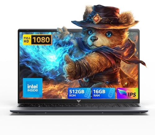 ACEMAGIC 15.6 inch FHD Laptop computer - Quad-Core N-97 Processor Up to 3.6GHz(Beat N5095) Laptop, 16GB DDR4 512GB SSD Notebook Computer, Support WiFi 5, BT5.0, 3*USB3.2, 5000mAh Battery