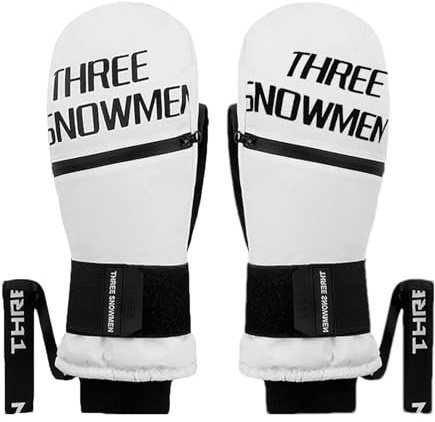 Duroecsain Guantes de Snowboard Mujer,Guantes de Snowboard Hombre - Guantes de Invierno Guantes de Esquí | Guantes de Nieve con Pantalla Táctil, Guantes para Tiempo Frío, Guantes de Equitación