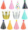 FuzlPnag 11 pcs sombreros de fiesta de cumpleaños, sombreros de fiesta,sombreros de fiesta con cono,DIY sombrero de papel,para Fiestas de Cumpleaños de Niños y Niñas
