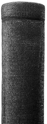 Easy Clôture Brise Vue Toile en Rouleau Haute densité Occultation très élevée (350gr/m²) H 1m53 Longueur 5M - Noir - Résistant UV et Intempéries – pour Grillage Rigide - Terrasse - Jardin - Balcon