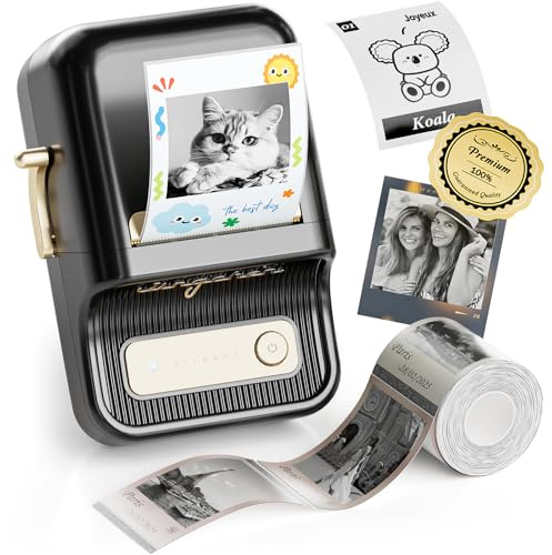 NIIMBOT Etiqueteuse B21 Pro, Imprimante d'étiquettes Autocollant Thermique sans Encre, avec Etiquettes pour la Maison, la Cuisine, Le Bureau et Les Entreprises