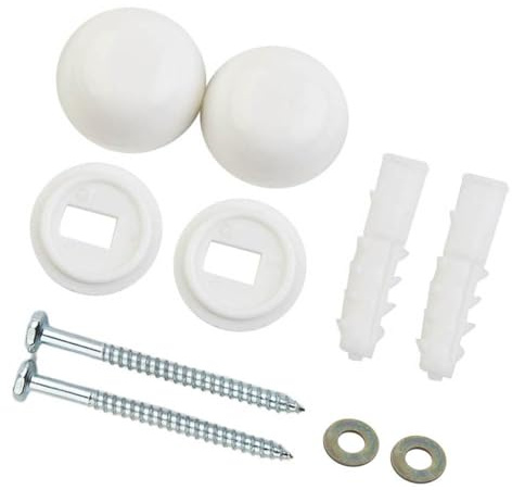 Kit de fixation pour cuvette de toilette de salle de bain - Vis de montage au sol - Boulons d'ancrage de bidet - Kit d'installation pour WC - Système de fixation complet pour lavabo standard