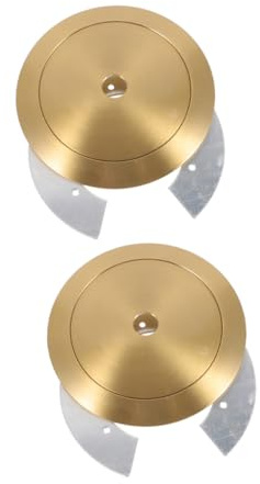 DOITOOL 2 pezzi Anello Fissaggio Portalampada in Accessori per Lampade da Tavolo con Design Filettato per Facile Installazione e Supporto Stabile per Paralume in Vetro