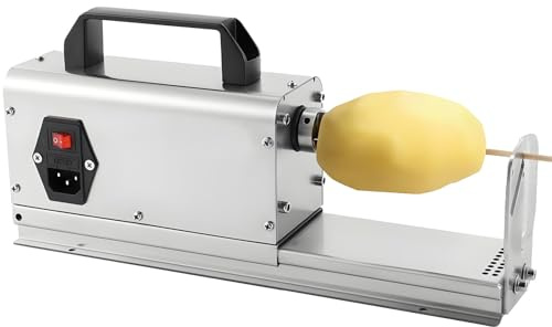 DNEPEI Macchina elettrica a Spirale per Patate in Acciaio Inossidabile, tagliapasta a Spirale per Patate Tornado per cetrioli, velocità di Rotazione 180 Giri/min per Case, ristoranti Occidentali