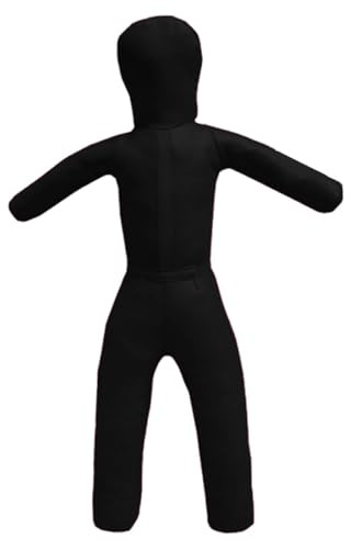predolo Muñeco de Entrenamiento de Agarre de PU sin Relleno, Resistente, 110 cm de Altura, maniquí de Boxeo, Negro