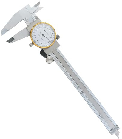 Qkbuza Herramientas De Medición Para Carpintería | Rango De 0-150 Mm Calibre Vernier De Acero | Herramientas De Acero Con Precisión 0.02 Mm Y Reloj,Para Espesor Diámetro Metal Madera Muebles
