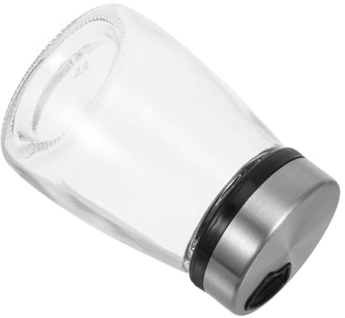 VALICLUD Salière En Verre Borosilicaté Résistant à La Chaleur, Flacon Doseur De Condiment Polyvalent Pour Sel, Sucre Et Poivre, Saupoudreuse Hermétique Cuisine Et Barbecue, Transparente