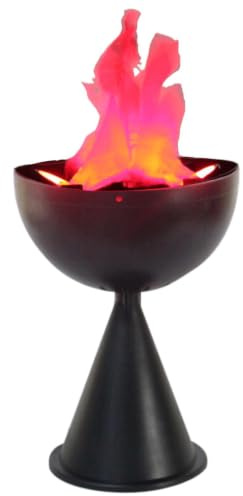Fuego Falso Lámpara Decorativa Realista con Efecto de Parpadeo | Luces LED Llama Fogata De Utileria Halloween Para Interior Exterior Jardín Patio Balcón Hogar Bar Casa Encantada Dormitorio