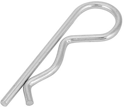 Coppiglie Zinco 10 pezzi Tipo B Cotter Pin per Trattore - Clip di Fissaggio Assortimento Legatura di Primavera - 3x60mm per Accessori Agricoli