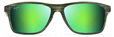 Maui Jim Unisex Sunglasses, mauigreenr onshore Olive, One Size
