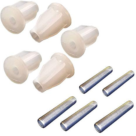 KIT 5 PEZZI ADATTATORE PORTALAMPADA PER BOTTIGLIA COMPLETI CON ASSE FILATTATO 30MM