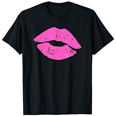 pinker Kussmund I pinke Lippen I Lippenstift I 80er Jahre T-Shirt