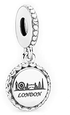 FGT London Charm Compatible with Pandora Bracelets Travel Bridge Dangle Gift Best Friend Daughter Women Girls Mum Valentine Family Birthday