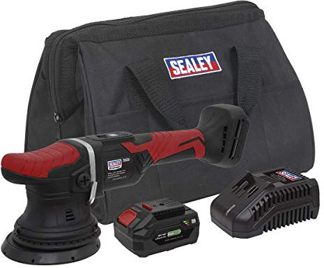 Sealey CP20VOPKIT 20V Ø125mm Cordless Orbital Polisher Kit