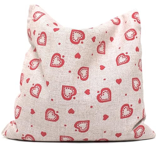 Kirschkernkissen 12x12cm Landhaus-Liebe - Wärmekissen & Kältekissen - Körnerkissen mit Kirschkerne
