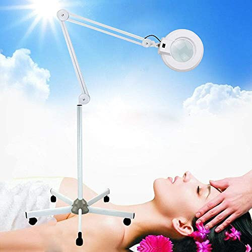SHZICMY Lupenleuchte, LED Lupenlampe Schreibtischlampe Arbeitsleuchte Lupe Vergrösserungslampe Kosmetik